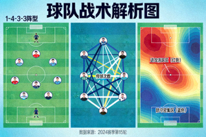 战术解析数据可视化图表 - 展示球队阵型、传球网络与热力图